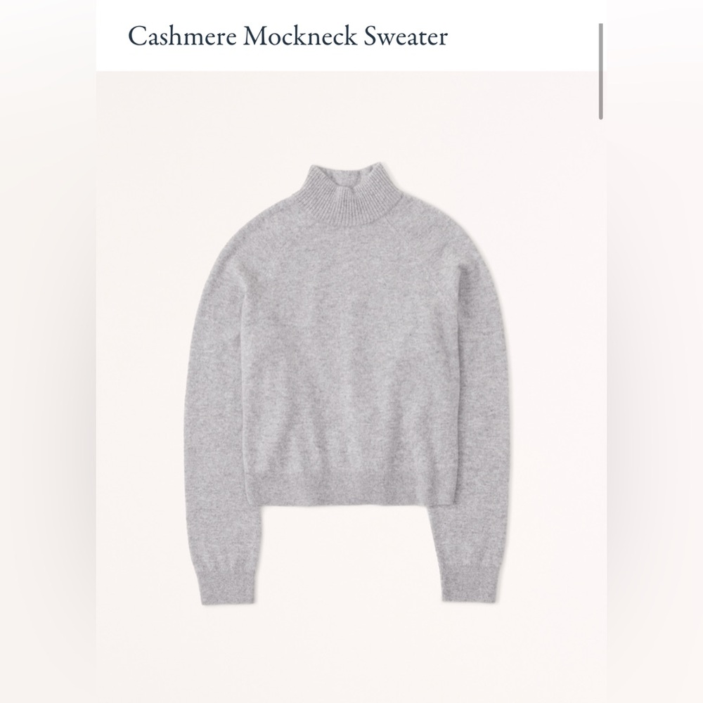 A&F Cashmere Wedge Mockneck Sweater
